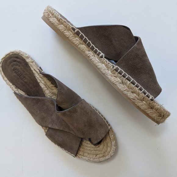 Vince Shoes - Vince | Crisscross Toe Loop Flat Espadrille Sandal